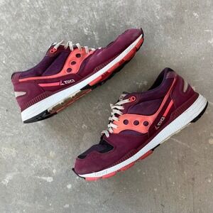 Saucony Zura ST s70437-14 Mens 10.5 Maroon Orange Sneakers Shoes